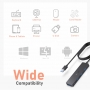 Aceele 4-портов USB 3.0 хъб, 120 см кабел, изключително тънък, снимка 6