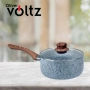 Касерола с капак Voltz Siena, 18x8см.\2л., Мраморно каменно керамично покритие, снимка 3