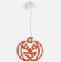 Halloween висяща тиква с 16 оранжеви LED светлини – 20x18 cm, снимка 2