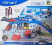 Детска Полицейска писта-гараж с коли и въртолет