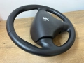 Оригинален с перфорирана кожа волан с еърбег airbag Peugeot 206 Пежо 206 pejo, снимка 3