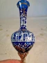 италианска арт ваза цвят кобалт с позлата , снимка 4