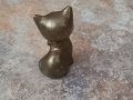 Месингово коте статуетка, фигурка , снимка 2