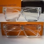 Louis Vuitton прозрачни мъжки слънчеви очила маска унисекс дамски, снимка 1