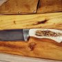 Ловен нож масивен с дръжка от еленов рог, снимка 3