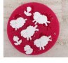 Овца овце малки и цветя силиконов молд форма фондан декор