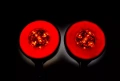 1бр. Неон LED LED  габарити за огледало, Червено-Бяло , 12-24V, снимка 3
