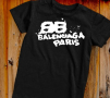 Тенискa Баленсиага , Тениски маркови , Balenciaga,черна  тениска, снимка 2