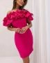 🩷Елегантна къса рокля с ефектно деколете  , снимка 2