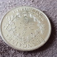 10 франка 1970 Франция СРЕБРО сребърна монета в качество 1, снимка 2 - Нумизматика и бонистика - 41372934