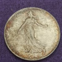 2 франка 1915 година , снимка 1 - Нумизматика и бонистика - 41482647