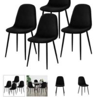 Комплект 4 броя(6брое) трапезни столове Zwart . , снимка 3 - Столове - 41406962