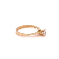 Златен дамски пръстен 1,56гр. размер:55 14кр. проба:585 модел:17629-4, снимка 3 - Пръстени - 42182054