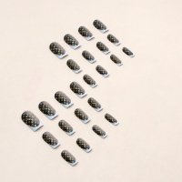Комплект Разкошни Press-on Изкуствени Нокти 24броя Брандов Стил с Монограмен Лого Дизайн КОД nail368, снимка 5 - Продукти за маникюр - 41700878