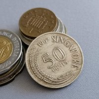 Mонета - Сингапур - 50 цента | 1967г., снимка 1 - Нумизматика и бонистика - 35846848