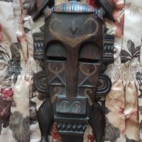 Стара африканска маска, снимка 1 - Антикварни и старинни предмети - 41500742
