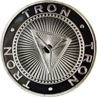 Трон монета / TRON coin ( TRX ) 2 - Silver, снимка 2 - Нумизматика и бонистика - 39116033