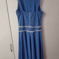 Наситено синя рокля la tenera grazia, снимка 3 - Рокли - 41417137