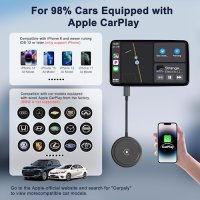 Нов Безжичен адаптер за Carplay на iPhone Донгъл за кола / автомобил, снимка 6 - Друга електроника - 41548105