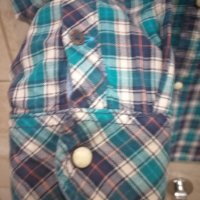 H&M памучна карирана риза за момче, размер 146 см., снимка 5 - Детски ризи - 42156961