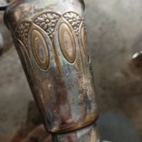 Антикварен  метален сервиз , снимка 9 - Антикварни и старинни предмети - 42416743