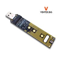 M.2 NVME SSD към USB 3.1 адаптер PCI-E + Гаранция, снимка 2 - Кабели и адаптери - 40955649