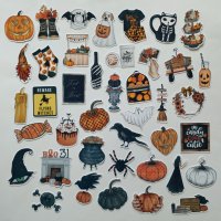Дизайнерски стикери за скрапбук Halloween home decor 41 бр - V059, снимка 1 - Други - 42095768
