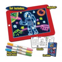 ДЕТСКИ СВЕТЕЩ МАГИЧЕСКИ ТАБЛЕТ ЗА РИСУВАНЕ MAGIC SKETCH PAD - код 2650, снимка 6 - Рисуване и оцветяване - 34165504