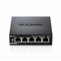 Суич D-Link DGS-105 5-портов 10/100/1000Mbps Gigabit Metal Housing Desktop комутатор, снимка 1 - Суичове - 39026446