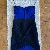 Нова синя мини рокля , снимка 1 - Рокли - 36010300