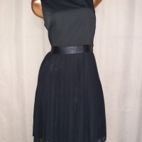 Н&М  42 Черна рокля солей с гол гръб , снимка 6 - Рокли - 40673746