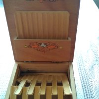 Дървена кутия за цигари , снимка 8 - Антикварни и старинни предмети - 40332657