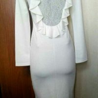 Разкошна бяла рокля 🍀❤XS,S,M❤🍀арт.4056, снимка 4 - Рокли - 35864242