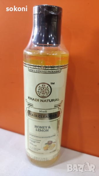 Khadi Honey & Lemon Shampoo/ Кади Билков Шампоан С Мед и Лимон 210гр, снимка 1