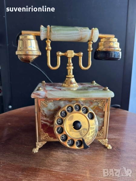 стар колекционерски телефон инокс италиански , снимка 1