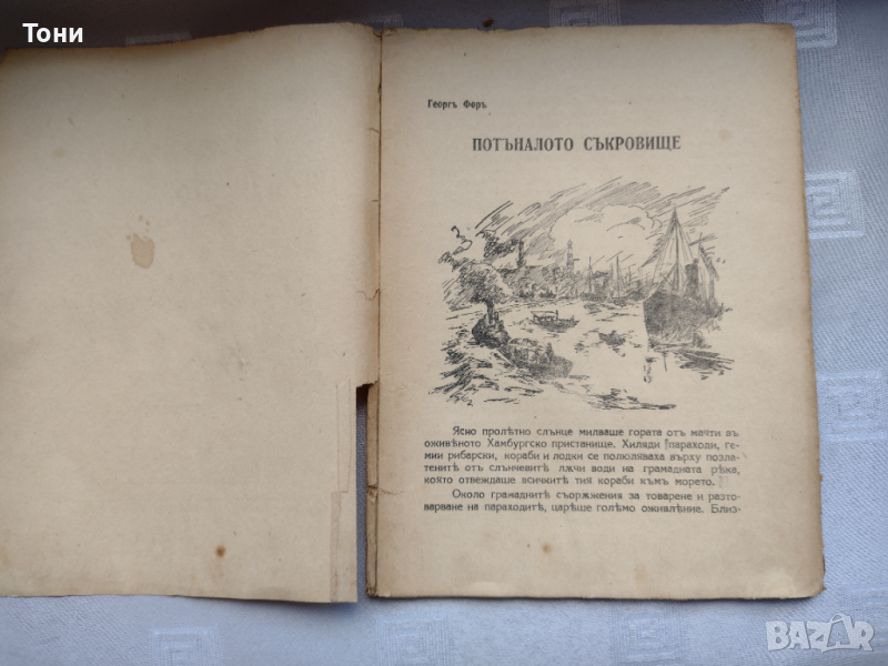 Георг Фор -  Потъналото съкровище роман, снимка 1