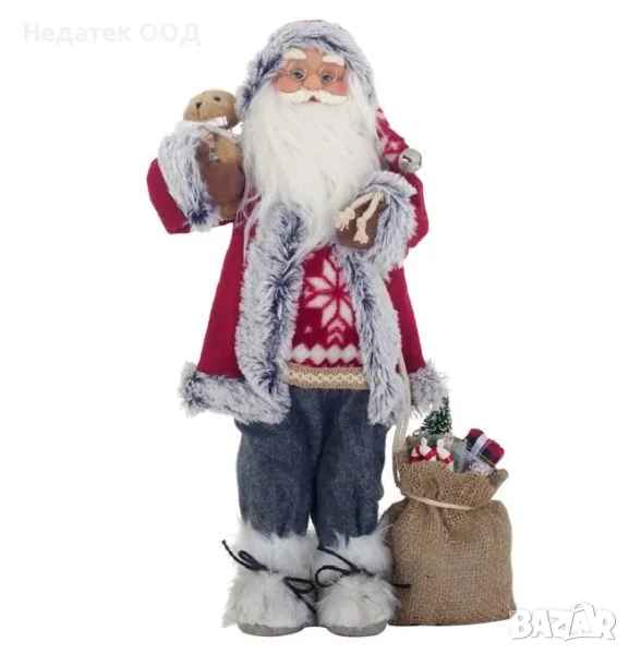 Коледна, реалистична, фигура, Дядо Коледа, 46 см, снимка 1