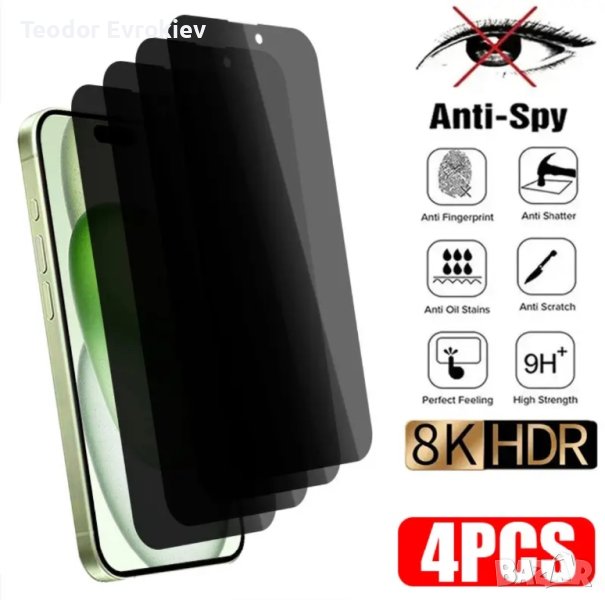 Протектор за IPhone XS/X Anti Spy, снимка 1
