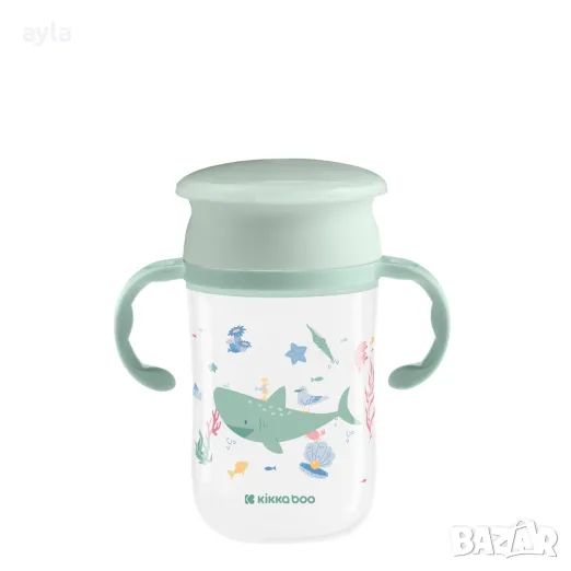 Чаша 360° неразливаща 300мл Deep Sea Mint, снимка 1