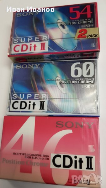 SONY Super CDitII аудиокасети хром, снимка 1