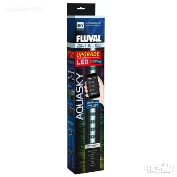 "ПРОМОЦИЯ" LED Осветление Fluval AquaSky LED 2.0 25W 83.5-106.5 см. Bluetooth, снимка 1