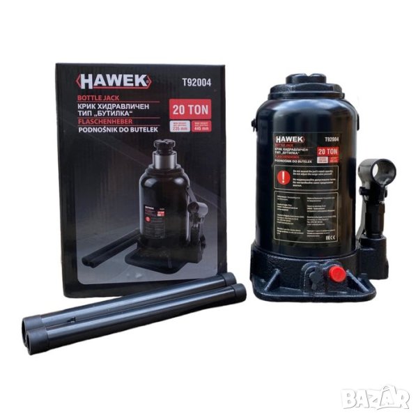 Хидравличен крик бутилка 20т. Hawek маслен, снимка 1