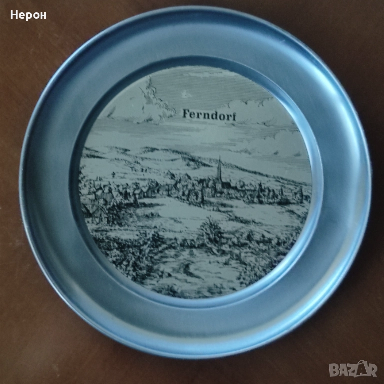 Калаена чиния за стена, снимка 1