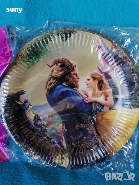 Парти чинийки Красавицата и звяра, снимка 1