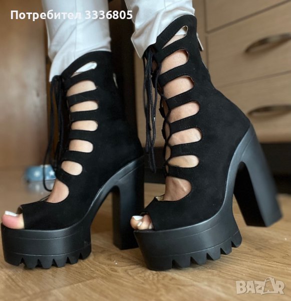 Високи обувки на платформа, снимка 1
