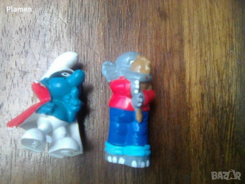 Фигурки на слонче и смърф, снимка 1
