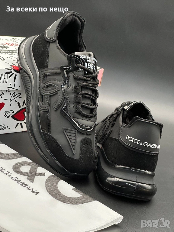 Dolce&Gabbana Мъжки Черни Маратонки👟Мъжки Спортни Обувки Долче И Габана Код E1124, снимка 1