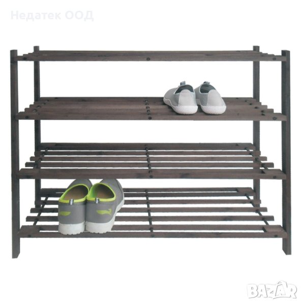 Етажерка за обувки, Wooden, 4 рафта, 65.5x26x66 см, снимка 1