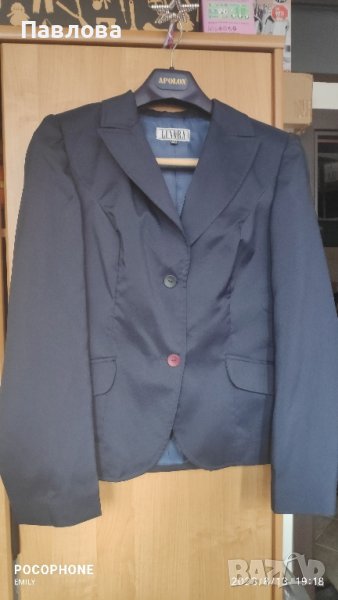 Ново синьо дамско сако с подплата , снимка 1