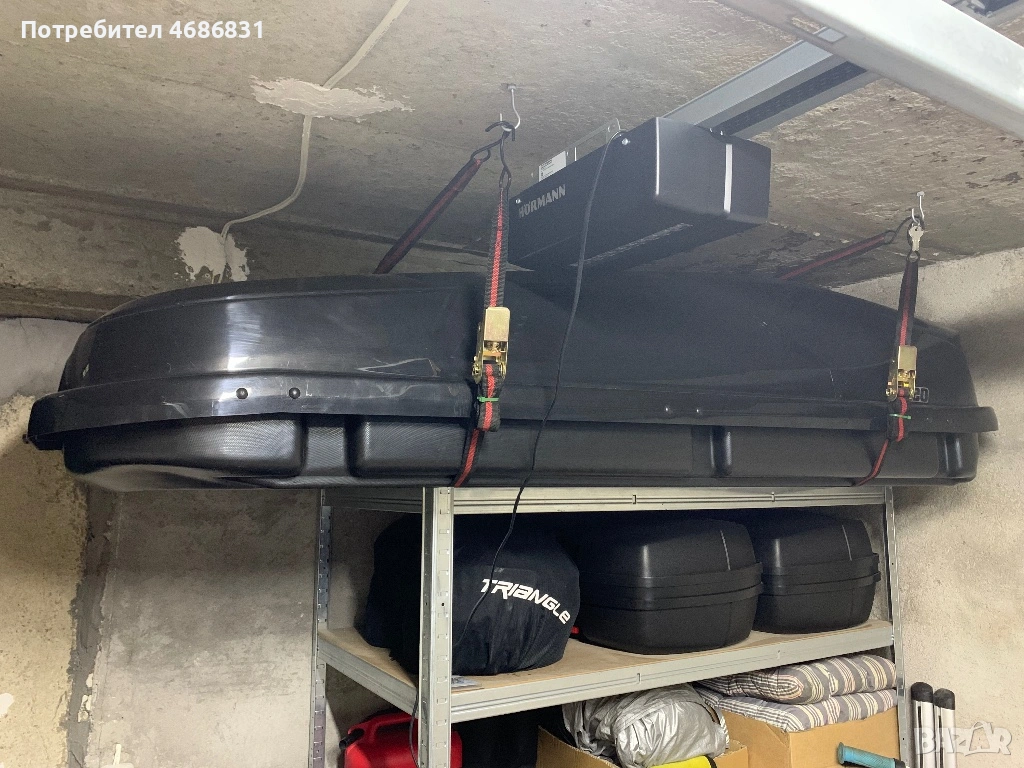 Автобокс Junior Aleo EasyLine 430 Glossy Black, 180x78x40cm, 430 литра, снимка 1